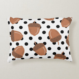 Zwart & Wit Acorn Botanische Polka Dot Gezellige H Accent Kussen