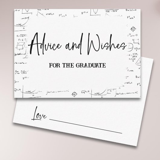 Zwart Wit Advies en Wensen Wiskunde Afstuderen Informatiekaartje