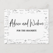 Zwart Wit Advies en Wensen Wiskunde Afstuderen Informatiekaartje (Voorkant)