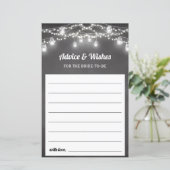 Zwart Wit Advies voor Bride Mason Jar Kaart (Staand voorkant)