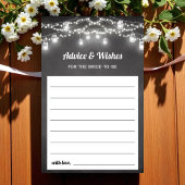 Zwart Wit Advies voor Bride Mason Jar Kaart