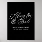 Zwart-wit advies voor het Afstudeerder Poster (Voorkant)