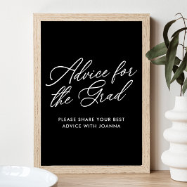 Zwart-wit advies voor het Afstudeerder Poster