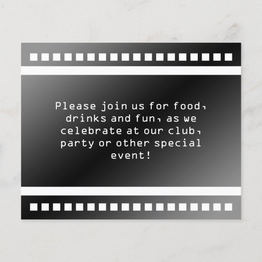 Zwart-wit, afdrukbare Star Ticket Flyer (Achterkant)