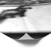 Zwart-wit afdrukken. Moderne fotografie voor thuis Poster (Hoek)