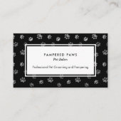 Zwart wit afdrukken Professioneel setzout Visitekaartje (Voorkant)