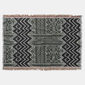 Zwart-wit Afrikaans patroon Deken (Voorkant)