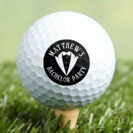 Zwart-Wit Afscheid Van De Vrijgezel Golfballen