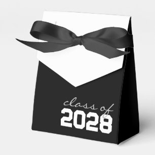 Zwart & Wit Afstudeer Favor Dozen Bedankdoosjes