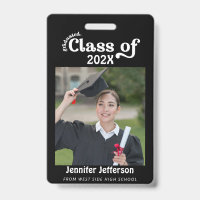 Zwart & Wit Afstudeerfoto Badge
