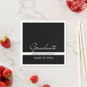 Zwart-wit Afstuderen 2025 Servet (Insitu)