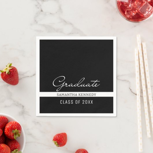 Zwart-wit Afstuderen 2025 Servet (Insitu)