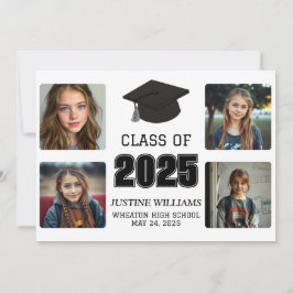 Zwart-wit Afstuderen Aankondiging