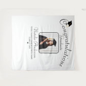 Zwart-wit Afstuderen Afstuderen foto achtergrond Wandkleed (Voorkant (horizontaal))