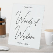 Zwart-wit Afstuderen Afstuderen Tafelblad Sign Reclamebord Met Voetstuk (Insitu)