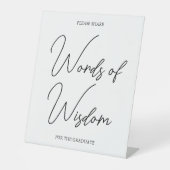 Zwart-wit Afstuderen Afstuderen Tafelblad Sign Reclamebord Met Voetstuk (Voorkant)