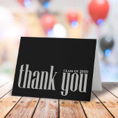 Zwart-wit Afstuderen Eenvoudig Kaart