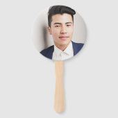 Zwart-wit Afstuderen Foto Collage Handwaaier (Achterkant)