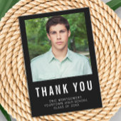 Zwart wit Afstuderen Hartelijk dank Bedankkaart