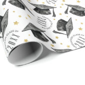 Zwart-wit Afstuderen inpakpapier (Rol Hoek)