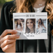 Zwart-wit Afstuderen Save the Date |