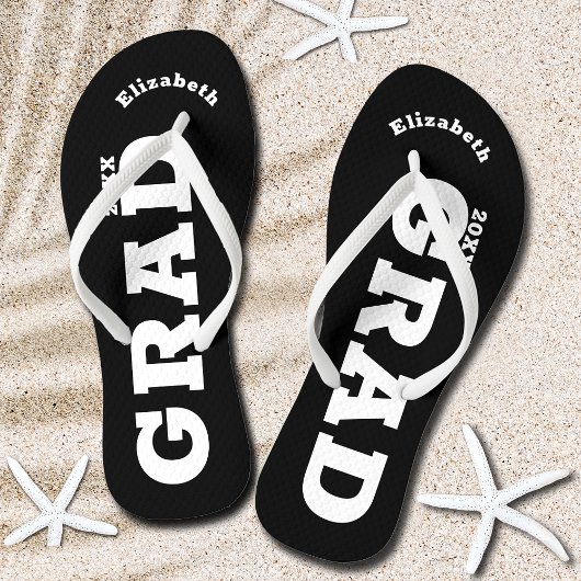 Zwart-wit Afstuderen Senior Class Flip Flop