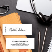 Zwart Wit Afstuderen Student Modern Afstuderen Contactkaartje