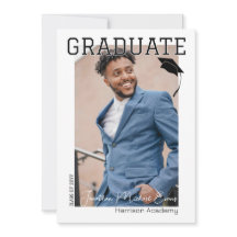 Zwart-wit Afstuderen verticaal portretfoto