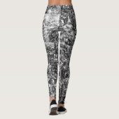Zwart-wit Albrecht Dürer Leggings (Achterkant)