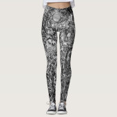 Zwart-wit Albrecht Dürer Leggings (Voorkant)