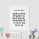 Zwart-wit alfabet Educatief Poster<br><div class="desc">Introduceer uw kind in de wereld van letters met het "Black and White Alphabet Educational Poster". Dit slanke en stijlvolle poster is voorzien van het hele alfabet in een gedurfd zwart lettertype tegen een witte achtergrond. Het minimalistische ontwerp zorgt ervoor dat elke letter duidelijk opvalt, waardoor het voor jonge leerlingen...</div>