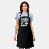 Zwart-wit Alle Petten Beste Vader Ooit Foto Schort (Gedragen)