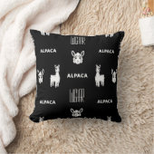 Zwart-wit Alpaca Baby kussen van Wighar (Deken)