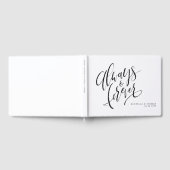 Zwart-wit altijd en eeuwig Manuscript bruiloft Gastenboek (Volledig)