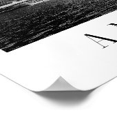 Zwart-wit Amalfi klassiek poster (Hoek)