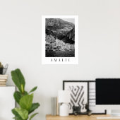 Zwart-wit Amalfi klassieke poster (Thuiskantoor)