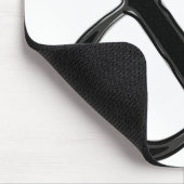 Zwart-wit ampersand - modern - persoonlijk muismat (Hoek)