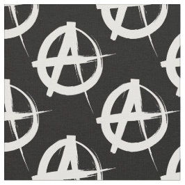 Zwart-wit anarchisme symbool stof