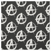 Zwart-wit anarchisme symbool stof (Swatch)