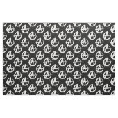 Zwart-wit anarchisme symbool stof (Fat Quarter)