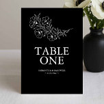 Zwart-wit Anemoon Trouwtafel Aantal Kaarten<br><div class="desc">Begeleid uw gasten met stijl met behulp van deze trouwkaarten ontworpen met een tijdloos zwart-wit trouwthema. Met elegante anemoon-bloemlijnkunst combineren deze trouwkaarten met tafelnummer eenvoud met sophisticatie om zowel moderne als klassieke recepties of vrijgezellenfeest aan te vullen. Personaliseer eenvoudig de aangepaste velden voor sjabloon met uw tafelnummers of gebeurtenisgegevens in...</div>