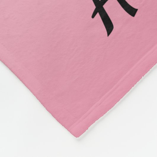 Zwart-wit anker fleece deken (Hoek)