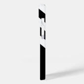 Zwart-wit anker patroon Case-Mate iPhone case (Achterkant / Links)