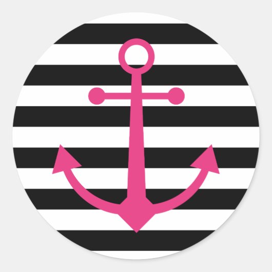 Zwart-wit anker stickers (Voorkant)