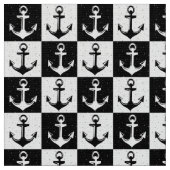 Zwart-wit anker stof (Close Up)