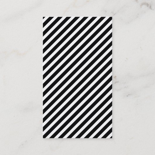 Zwart-wit  anker verticaal visitekaartje (Achterkant)