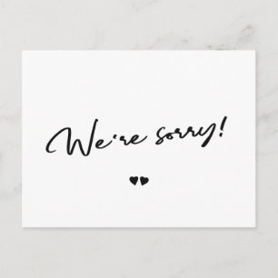 Zwart-wit annuleert uitstel briefkaart