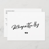 Zwart-wit annuleert uitstel briefkaart (Voorkant / Achterkant)