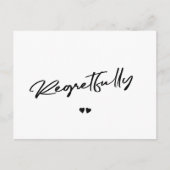 Zwart-wit annuleert uitstel briefkaart (Voorkant)