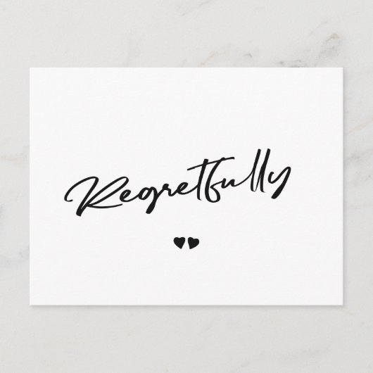 Zwart-wit annuleert uitstel briefkaart (Voorkant)